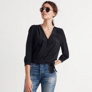 Madewell Silk  Wrap Top Size XS